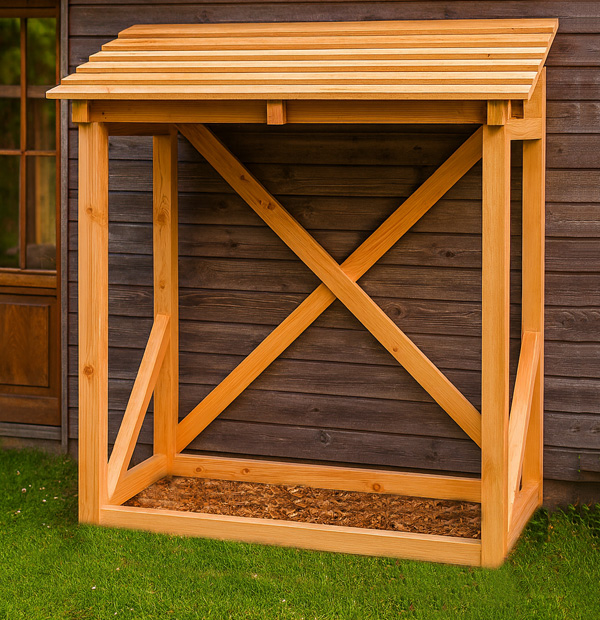 Abri bois en kit 4m³ en Douglas – fabrication artisanale à Lorignac, montage facile, bois local Nouvelle-Aquitaine