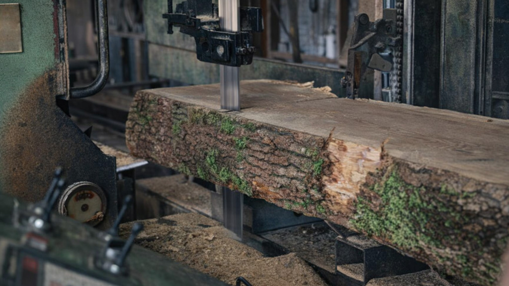 photo du banc de sciage