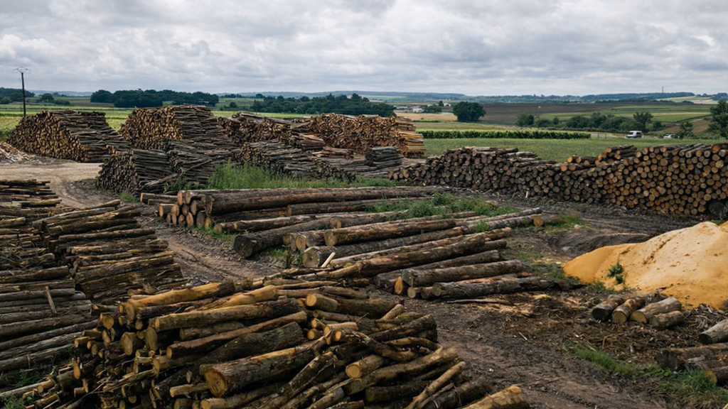 photo du parc à grumes