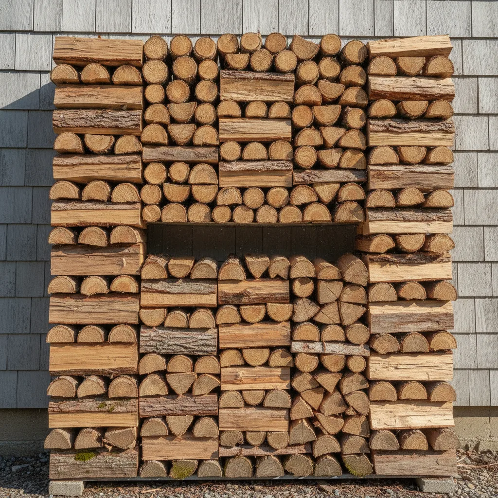stockage bois de chauffage extérieur